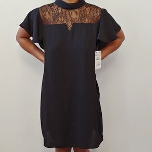 Women's Black Shift Mini Dress